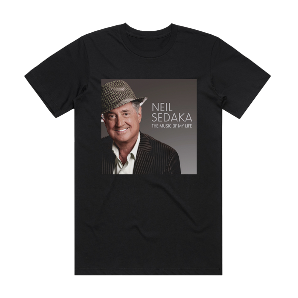 Neil Sedaka The Music Of My Life Album Cover T-Shirt Black