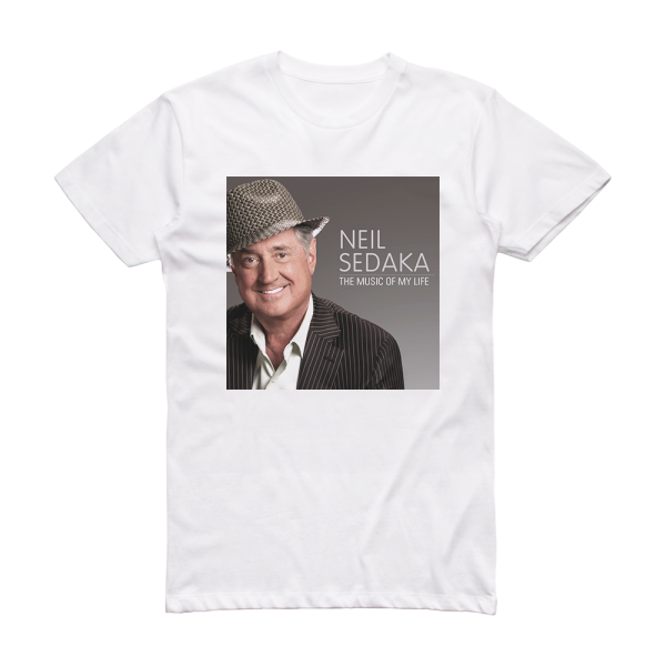 Neil Sedaka The Music Of My Life Album Cover T-Shirt White