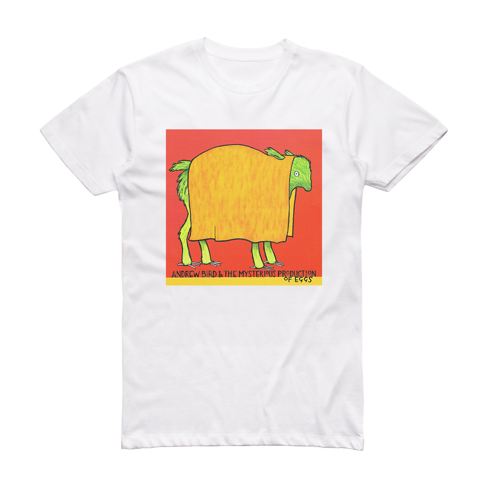 Andrew Bird The Mysterious Production Of Eggs Album Cover T-Shirt White – Album Cover T-Shirts ✨