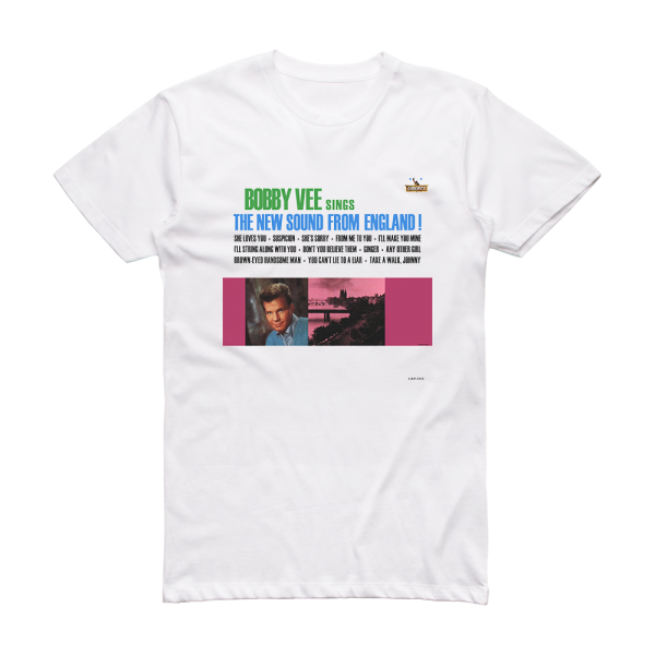 Bobby Vee The New Sound From England Album Cover T-Shirt White