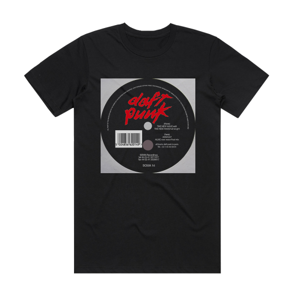 Daft Punk The New Wave Album Cover T-Shirt Black