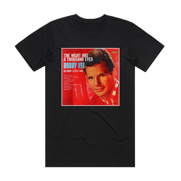 Bobby Vee The Night Has A Thousand Eyes Album Cover T-Shirt Black