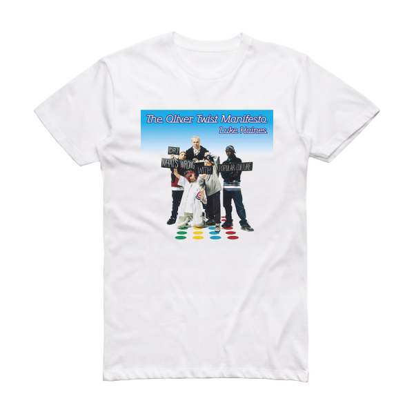 Luke Haines The Oliver Twist Manifesto Album Cover T-Shirt White