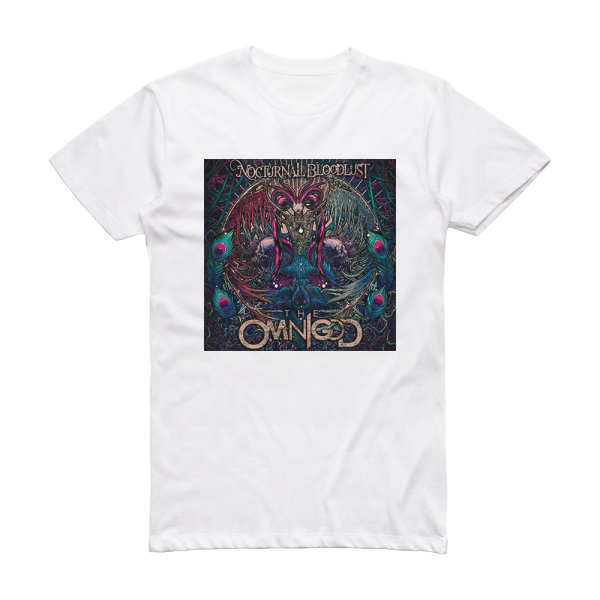 NOCTURNAL BLOODLUST The Omnigod Album Cover T-Shirt White