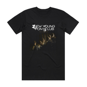 New Young Pony Club The Optimist Album Cover T-Shirt Black
