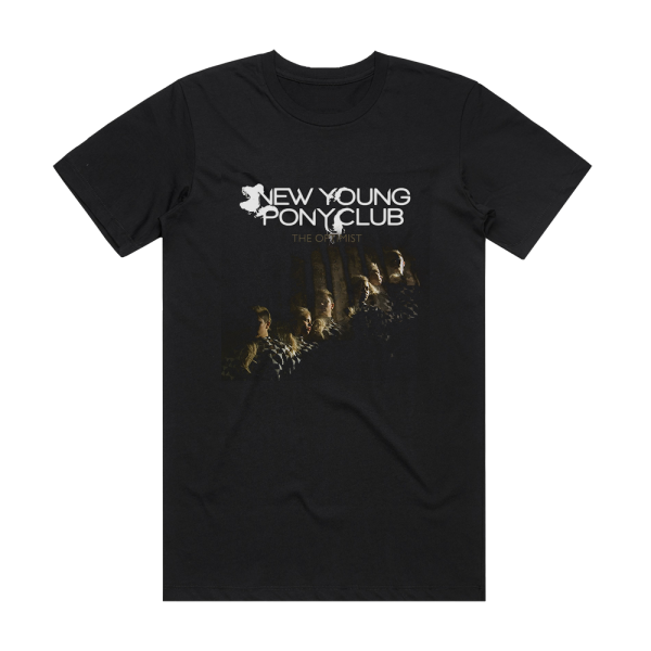 New Young Pony Club The Optimist Album Cover T-Shirt Black