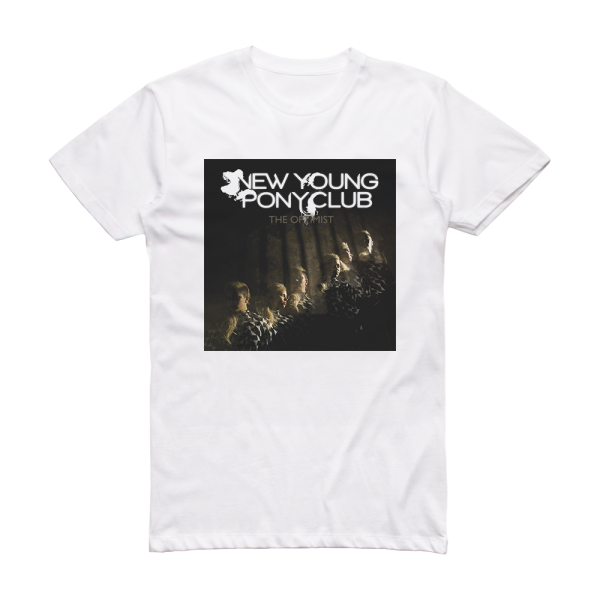 New Young Pony Club The Optimist Album Cover T-Shirt White