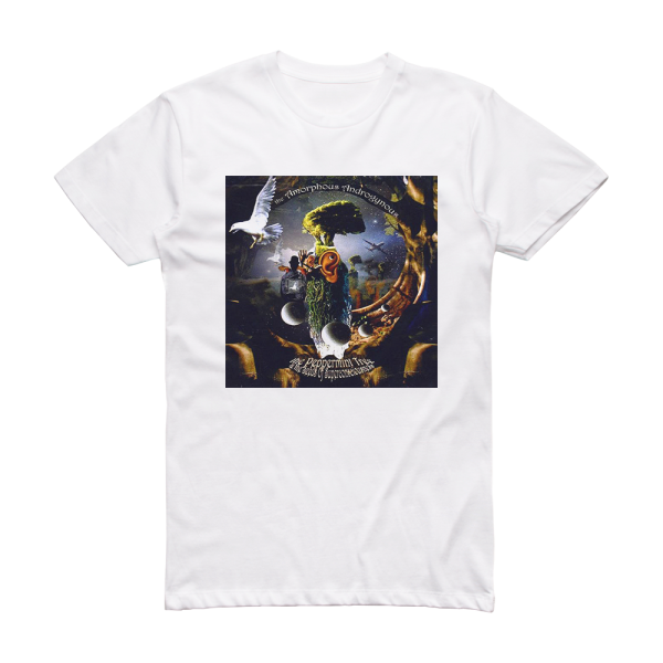 Amorphous Androgynous The Peppermint Tree The Seeds Of Superconsciousness Album Cover T-Shirt White