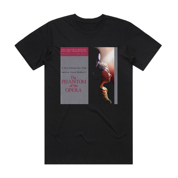 Andrew Lloyd Webber The Phantom Of The Opera 2004 Film Cast Album Cover T-Shirt Black