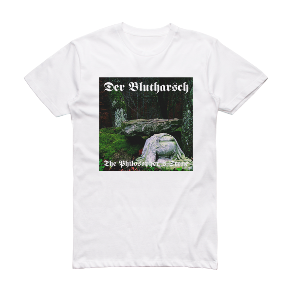 Der Blutharsch The Philosophers Stone Album Cover T-Shirt White