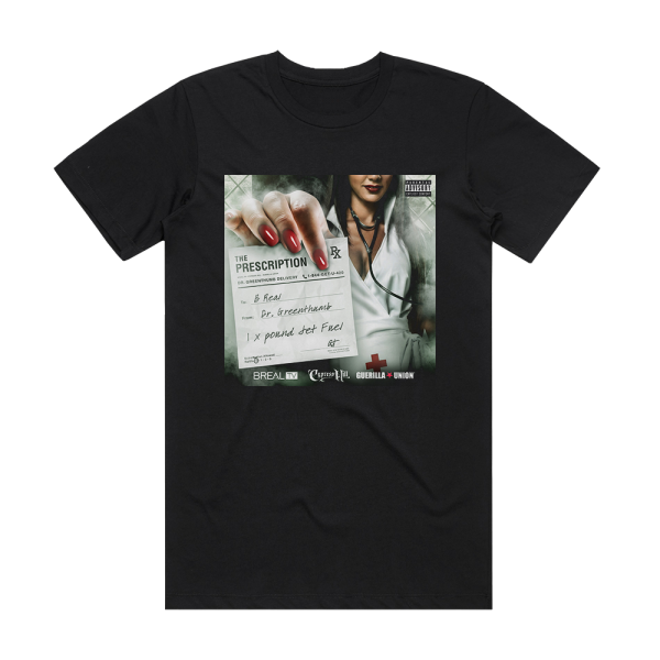 B-Real The Prescription Album Cover T-Shirt Black