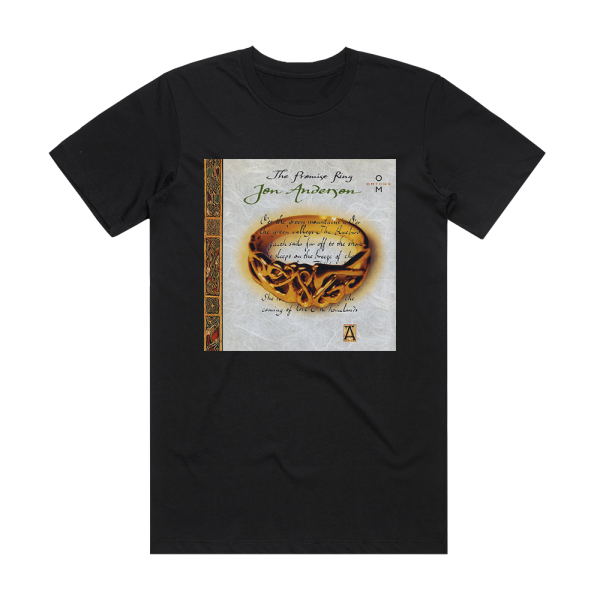 Jon Anderson The Promise Ring Album Cover T-Shirt Black
