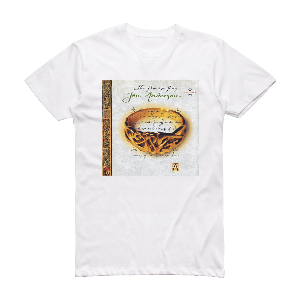 Jon Anderson The Promise Ring Album Cover T-Shirt White