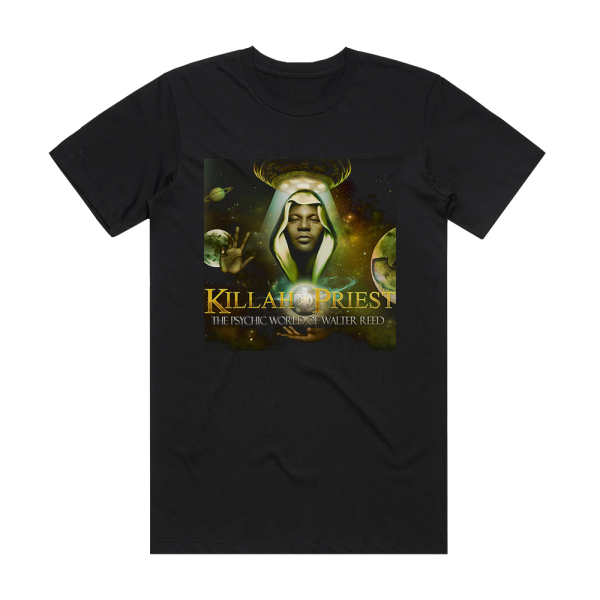 Killah Priest The Psychic World Of Walter Reed Album Cover T-Shirt Black