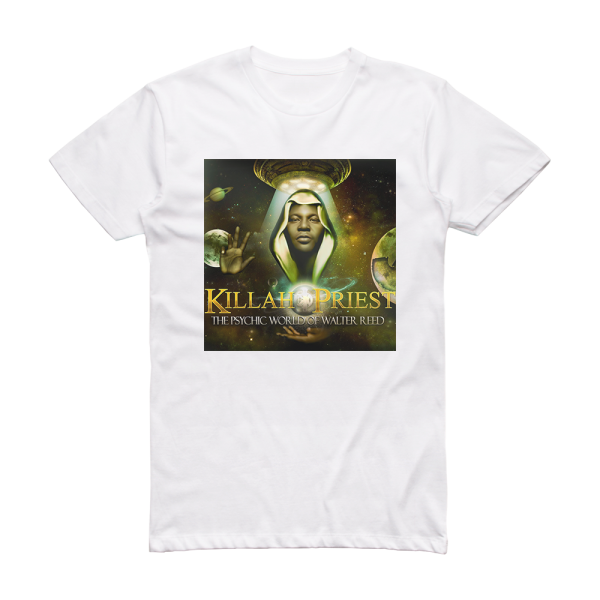 Killah Priest The Psychic World Of Walter Reed Album Cover T-Shirt White