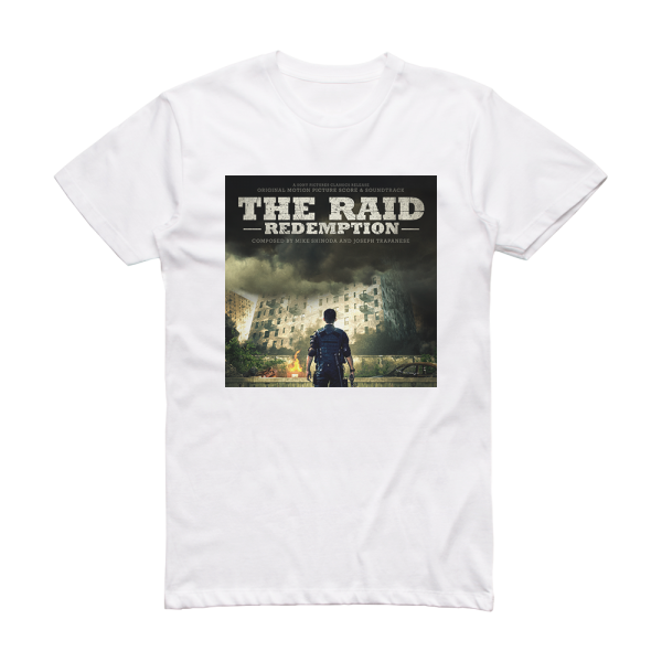 Joseph Trapanese The Raid Redemption Original Motion Picture Score Soundtrac Album Cover T-Shirt White