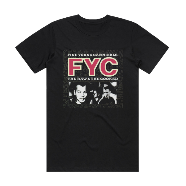 Fine Young Cannibals The Raw The Cooked Album Cover T-Shirt Black