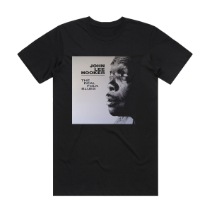 John Lee Hooker The Real Folk Blues Album Cover T-Shirt Black
