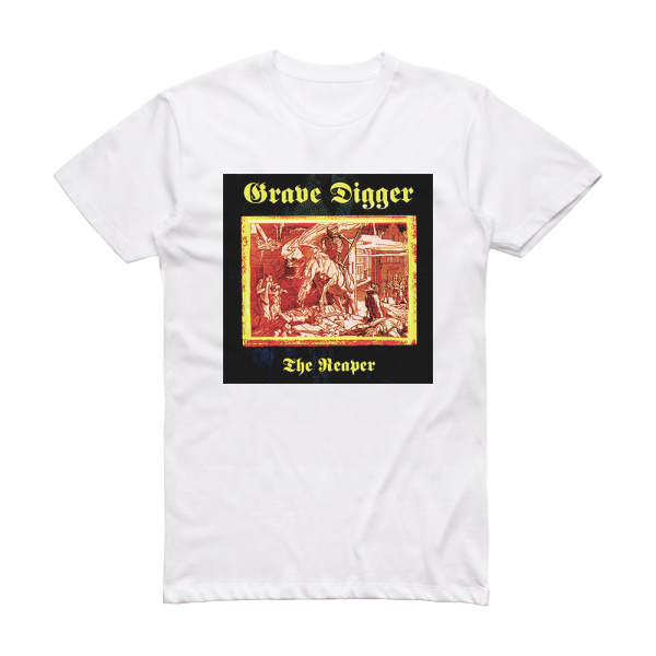 Grave Digger The Reaper Album Cover T-Shirt White