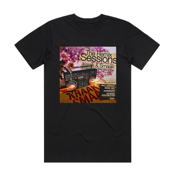 Kraak and Smaak The Remix Sessions Album Cover T-Shirt Black