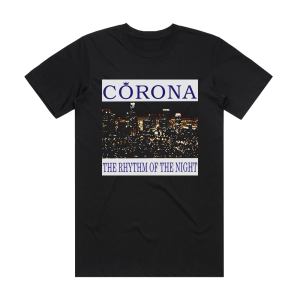 Corona The Rhythm Of The Night 2 Album Cover T-Shirt Black