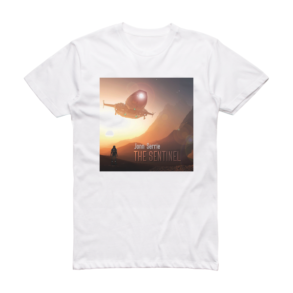 Jonn Serrie The Sentinel Album Cover T-Shirt White