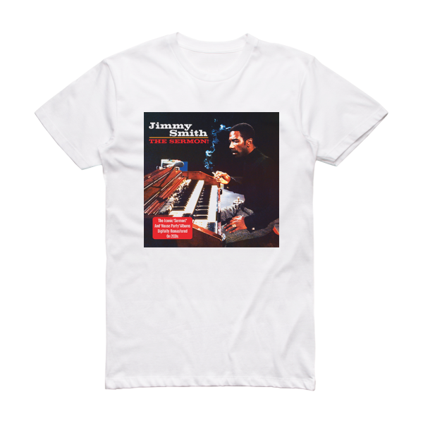 Jimmy Smith The Sermon 2 Album Cover T-Shirt White