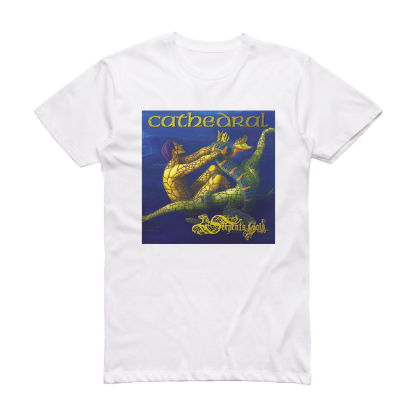 Cathedral The Serpents Gold Album Cover T-Shirt White