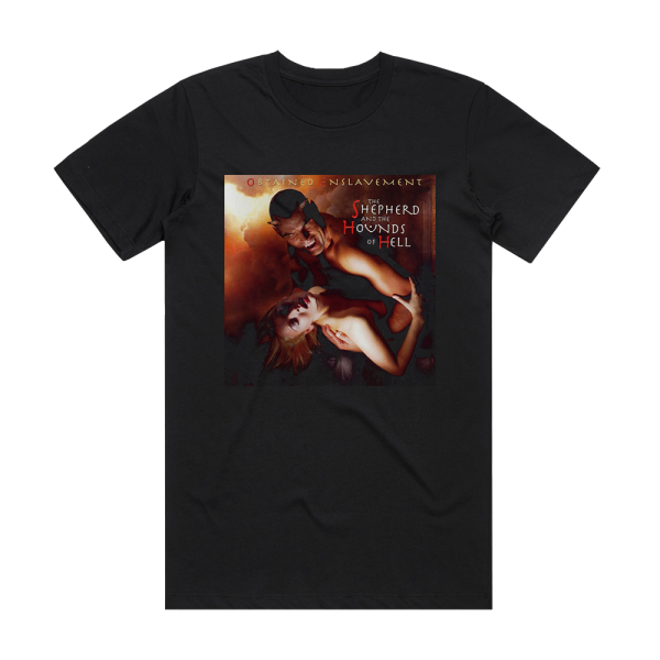 Obtained Enslavement The Shepherd And The Hounds Of Hell Album Cover T-Shirt Black