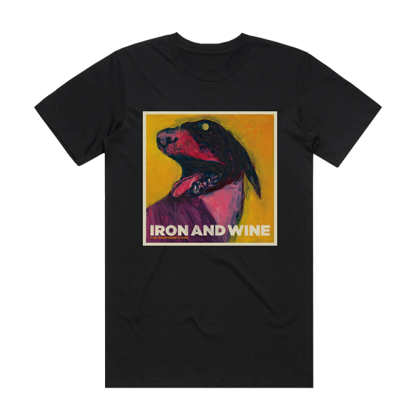 Iron and Wine The Shepherds Dog Album Cover T-Shirt Black