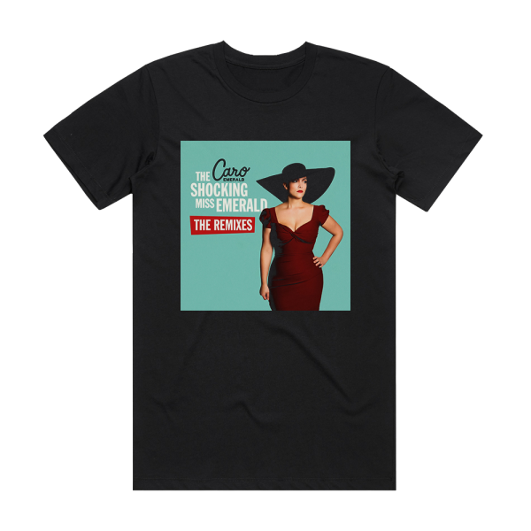 Caro Emerald The Shocking Miss Emerald The Remixes Album Cover T-Shirt Black