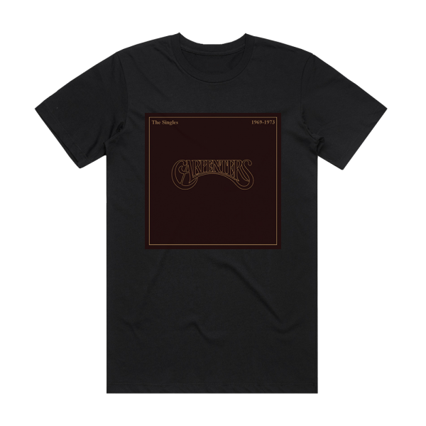 Carpenters The Singles 1969 1973 1 Album Cover T-Shirt Black