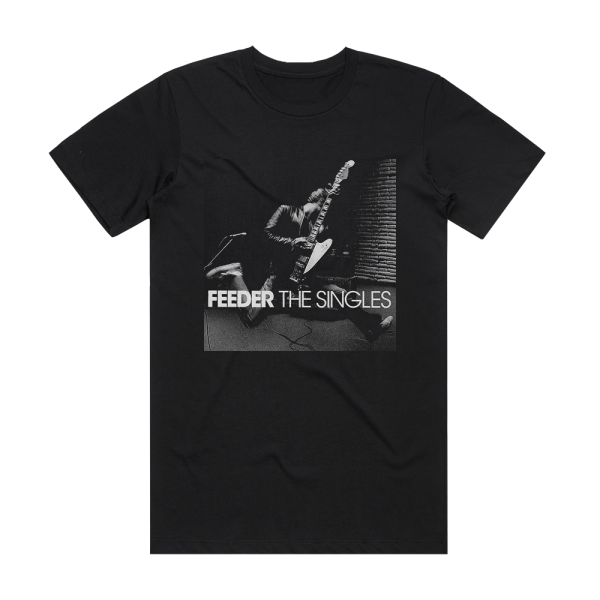 Feeder The Singles Album Cover T-Shirt Black