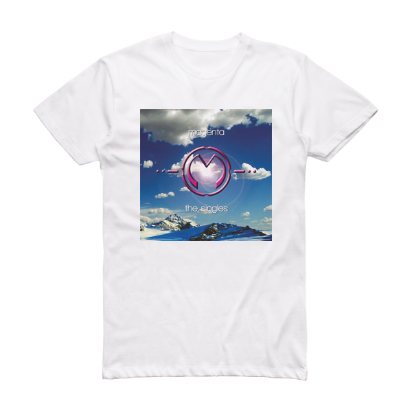 Magenta The Singles Album Cover T-Shirt White