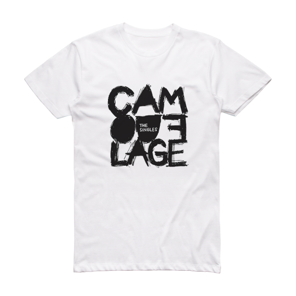 Camouflage The Singles Album Cover T-Shirt White