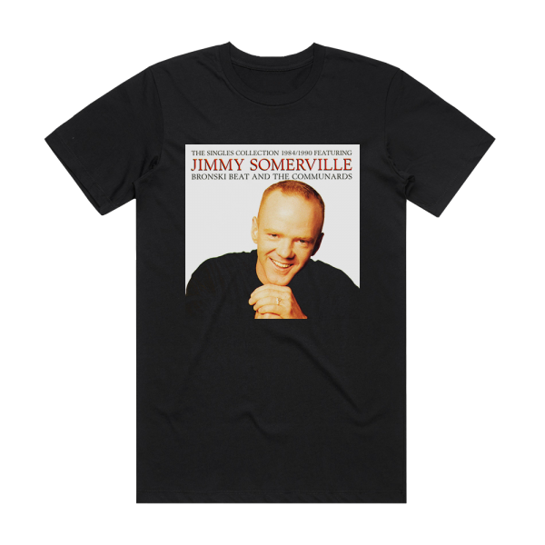 Jimmy Somerville The Singles Collection 1984 1990 Album Cover T-Shirt Black