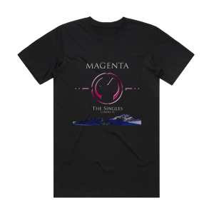 Magenta The Singles Complete Album Cover T-Shirt Black