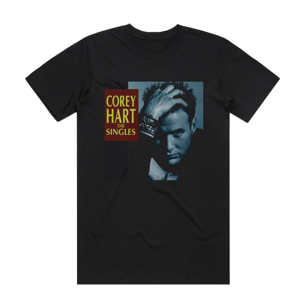 Corey Hart The Singles Part 1 1983 1990 Album Cover T-Shirt Black