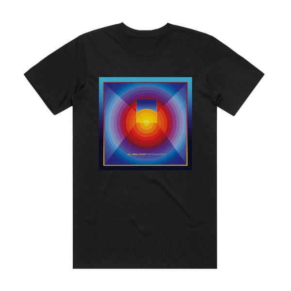 All India Radio The Slow Light Album Cover T-Shirt Black