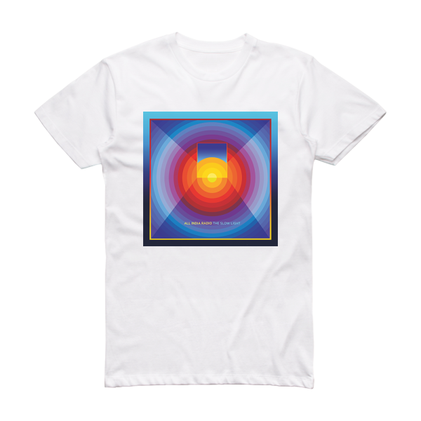 All India Radio The Slow Light Album Cover T-Shirt White