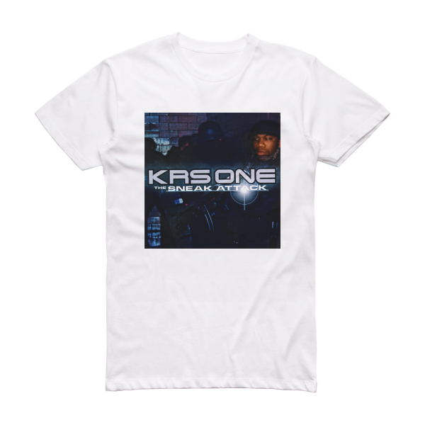 KRS‐One The Sneak Attack Album Cover T-Shirt White