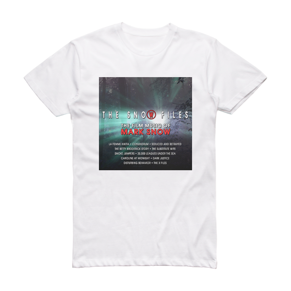 Mark Snow The Snow Files Album Cover T-Shirt White