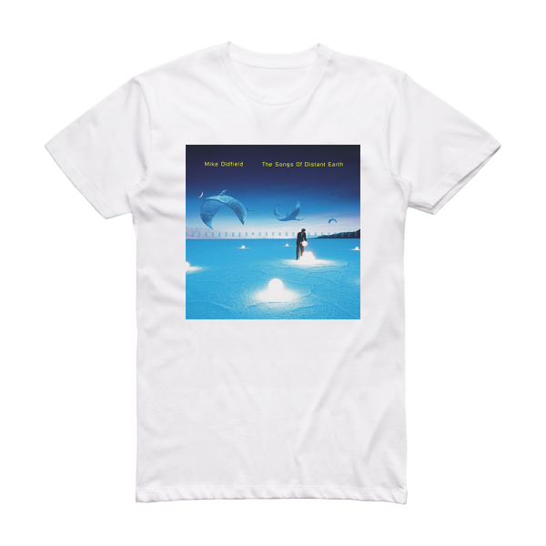 Mike Oldfield The Songs Of Distant Earth 1 Album Cover T-Shirt White