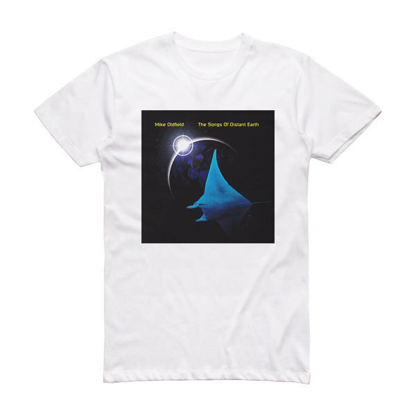 Mike Oldfield The Songs Of Distant Earth 2 Album Cover T-Shirt White