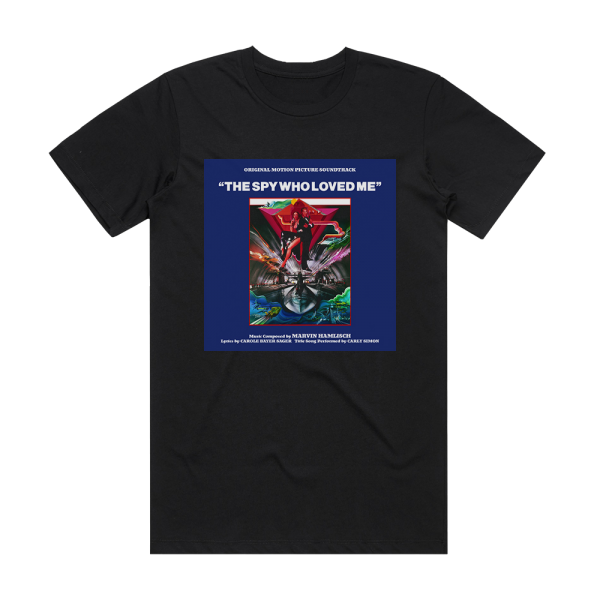 Marvin Hamlisch The Spy Who Loved Me Album Cover T-Shirt Black