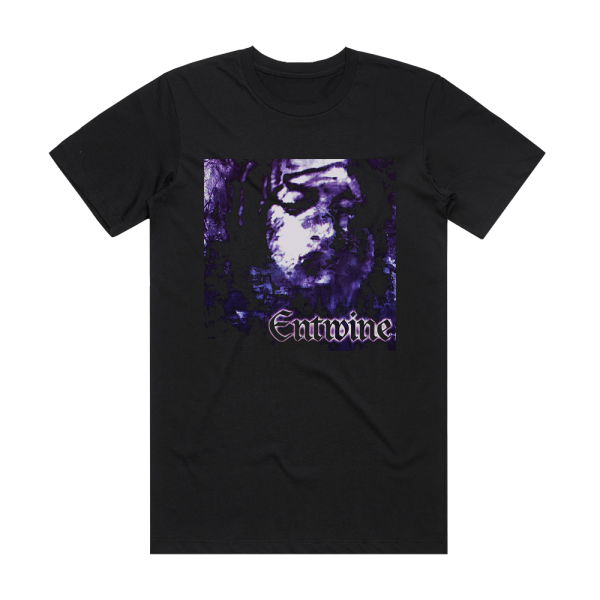 Entwine The Treasures Within Hearts Album Cover T-Shirt Black