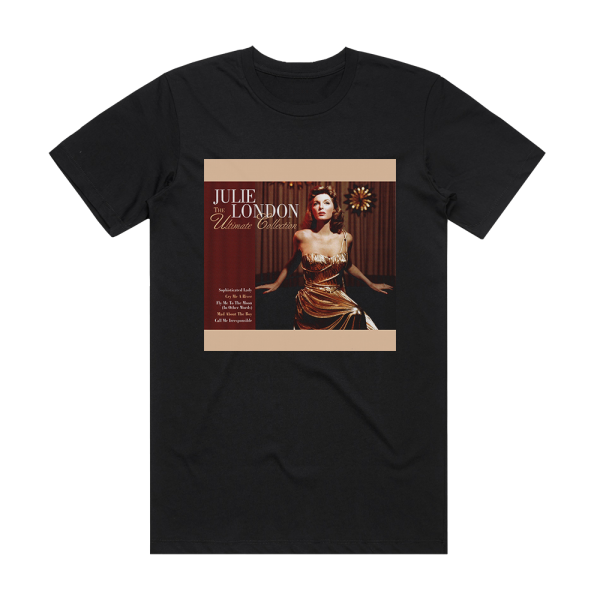 Julie London The Ultimate Collection Album Cover T-Shirt Black