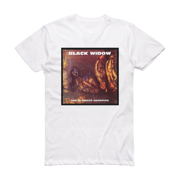 Black Widow The Ultimate Sacrifice Album Cover T-Shirt White