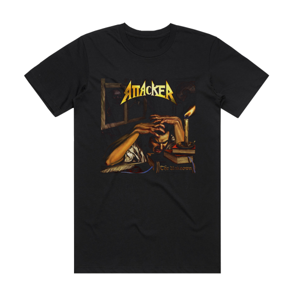 Attacker The Unknown Album Cover T-Shirt Black