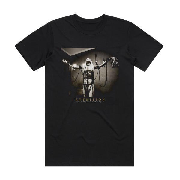 Attrition The Unraveller Of Angels Album Cover T-Shirt Black